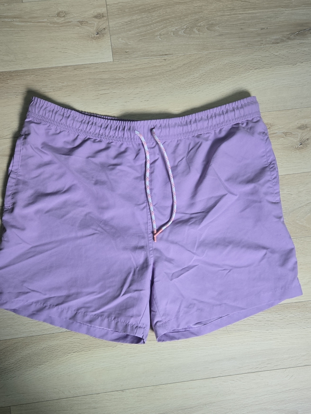 Men's Lavender Swim Shorts with Drawstring